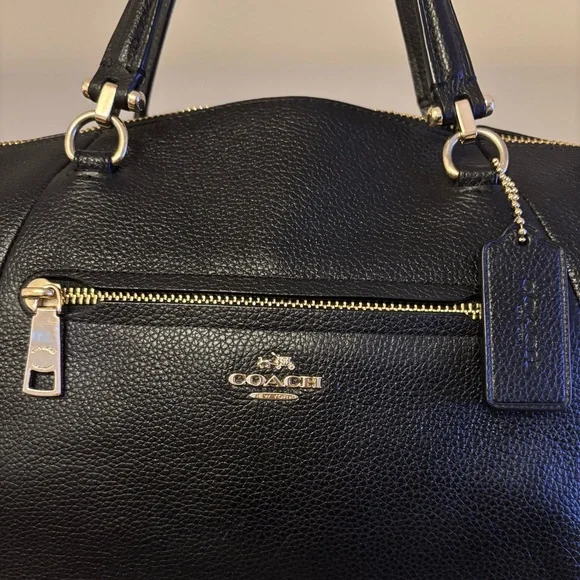 💖HOST PICK!💝 COACH Prairie Satchel in Black Pebbled Leather! EUC! - Picture 3 of 14